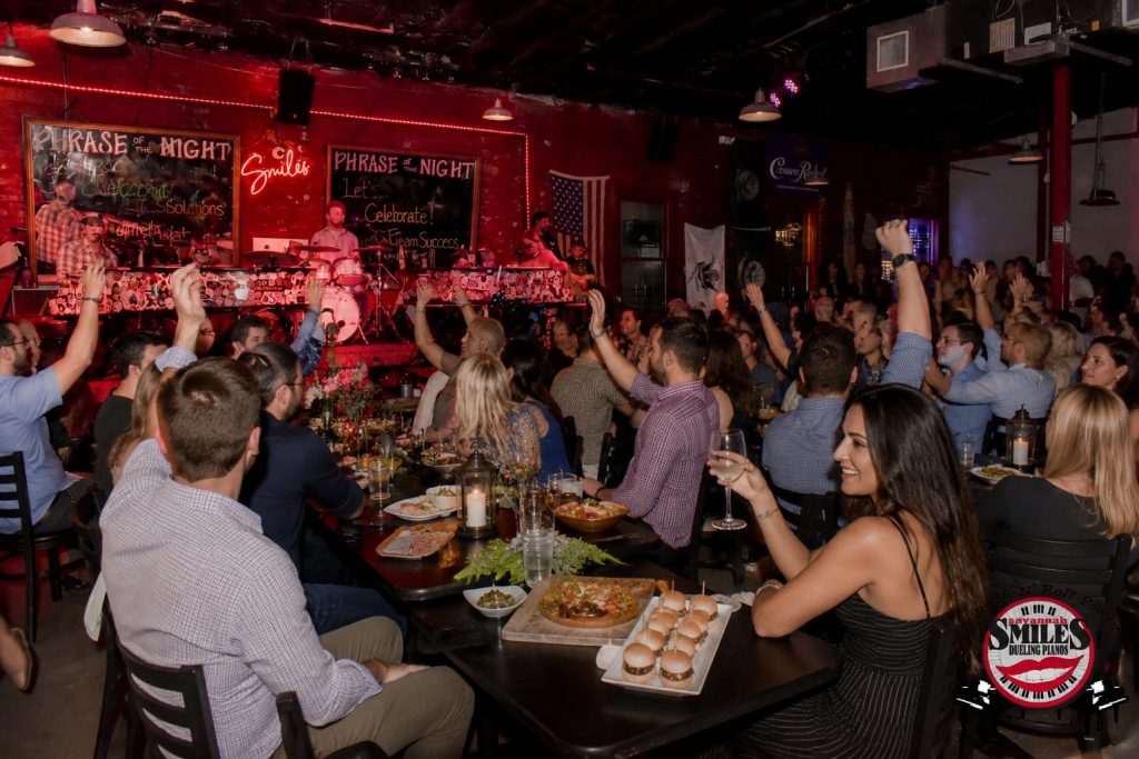 Private event crowd at Savannah Smiles